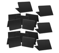 MUCKLILY Lavagne da Tavolo Bifacciali Mini 30 Pezzi, Lavagnette Nere Cancellabili Supporto a V Stabile, Etichette per Menu e Messaggi, per Eventi, Buffet e Ristoranti