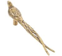 MUCKLILY Maniglia Vintage per Ante di Mobili e Cassetti in Ottone Design Artigianale a Coda Lunga, Pomello per Porta, Adatta per Ambienti Rustici e Tradizionali