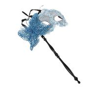 MUCKLILY Maschera da Ballo con Bastone a Forma di Drago Veneziana Portatile Maschera a Farfalla Decorativa in Plastica per Feste di Natale Carnevale e Balli di Fine Anno