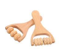 MUCKLILY Massaggiatore Compatto per Piedi e Spalle Set 2 Pezzi in Naturale per Design Ergonomico per Rilassamento e Comfort per Uso e Viaggio