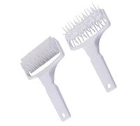 MUCKLILY Mattarello per Pizza in PP 2 Pezzi Ago Perforatore e Rotella Tirapasta Utensile da Cucina Pratico per Cottura Pizza e Pasta Sfoglia per Uso Domestico e Regalo