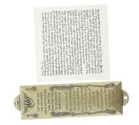 MUCKLILY Mezuzah in Metallo Decorativa con Scrittura Mezuzah Vintage in Metallo Ornamento per con Simboli Religiosi