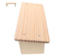 MUCKLILY Panca da Preghiera in Legno Stile Chiesa Beige, Design Salvaspazio Superficie Facile da Pulire, Dimensioni Compatte per Preghiera Personale e Meditazione