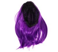 MUCKLILY Parrucca a Caschetto Sfumata Viola Da Donna, Parrucca Sintetica Cosplay Corta Dritta, Morbida, Traspirante e Riutilizzabile Per Feste, Halloween e Uso Quotidiano