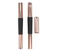 MUCKLILY Pennello Correttore in Silicone a Doppia Testa con Cappuccio Protettivo Applicatore Labbra Mini Portatile Estensibile per Trucco Viso e Rossetto Set 2 Pezzi per Uso Quotidiano e