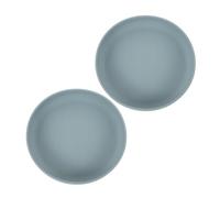 MUCKLILY Piatto Anti-rovesciamento in Silicone Per Anziani e Disabili Ventosa Set 2 Pezzi Ciotola Profonda Per Autoalimentazione Per Esigenze Speciali e Pasti Assistenza