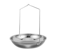 MUCKLILY Piatto della Bilancia Meccanica in Acciaio Inox con Catena Vassoio da Portata Resistente per Pesatura Industriale Compatibile con Bilance da Cucina e Pallet Uso Professionale