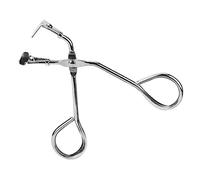 MUCKLILY Piegaciglia in Acciaio Inossidabile Argento Curvo Portatile e Leggero per Trucco Professionale, Adatto a Varie Forme degli Occhi, Strumento per Arricciare le Ciglia