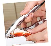 MUCKLILY Pinza Granchio in Acciaio Inossidabile con Design Antiscivolo Strumento Ergonomico per Crostacei Aragoste e Noci Utensile da Cucina Resistente e Facile da Usare