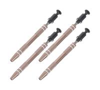 MUCKLILY Pinza per Prelievo Ic a 4 Punte in Plastica Marrone Set da 4 Pezzi per Presa Precisa di Chip Viti e Perle Antistatica e Multifunzionale per Elettronica e Piccoli Oggetti Uso