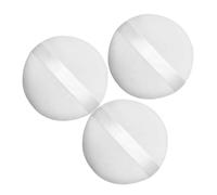 MUCKLILY Piumino per Fard in Cotone Soffice 3 Pezzi Grandi 10 Cm Spugna da Polvere Lavabile per Corpo e Viso Ragazzo Ragazza Uso Quotidiano Portatile