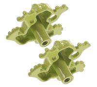 MUCKLILY Pomello per Cassettiera a Foro Singolo in Metallo a Forma di Rana, Maniglia del Cassetto Compatta e Leggera, Set da 2 Pezzi per Armadi e Mobili da Cucina, Facile Apertura