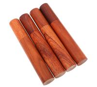 MUCKLILY Porta Incenso in Legno di Palissandro 4 Pezzi con Coperchio Custodia Compatta per Bastoncini di Incenso al Sandalo Contenitore Portatile per Casa Ufficio e Viaggio
