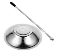 MUCKLILY Porta Scontrini da Tavolo in Acciaio Inox Base Antiscivolo, Supporto per Assegni e Ricevute Multiuso per Ristorante, Ufficio e Bar, Porta Menù e Biglietti Ordine per Scrivania