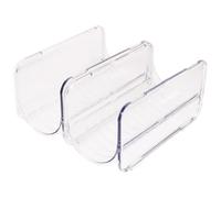 MUCKLILY Portabottiglie Impilabile in Plastica Trasparente 2 Pezzi Supporto per Organizzatore di Bottiglie D’Acqua per Casa e Ufficio Portabicchieri Multiuso Base Stabile per Cucina e