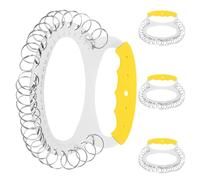 MUCKLILY Portachiavi Organizer da Viaggio 28 Posti con Maniglia Portatile, Contenitore Compatto per Chiavi Ufficio, Casa e Hotel, Portachiavi Multi-gancio per Organizzazione Efficiente