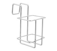 MUCKLILY Portasapone in Acciaio Con Cestino Sospeso Rimovibile Ripiano Per Dispenser Sapone Mobile Aree Umide