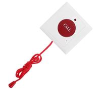 MUCKLILY Pulsante di Chiamata di Emergenza con Cordino per Disabili Doppio Pulsante di Allarme per Assistenza Anziani in Casa Ospedali e Case di Cura Strumento di Sicurezza a Parete