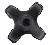 MUCKLILY Puntali in Gomma Antiscivolo per Bastone da Passeggio a Piedi, Punta Stabile Nero 19mm per Superfici in Cemento e Strade Ghiaiose