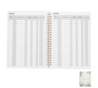 MUCKLILY Registro degli Assegni Libro di Gestione Finanziaria Compatto Tracker delle Spese in Valuta Organizzatore di Budget per Uso Personale e Aziendale