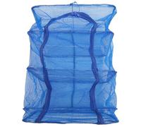 MUCKLILY Rete Essiccazione Frutta e Verdura a 4 Strati Pieghevole in Nylon e Pe con Anello in Acciaio Integrato, Quadrata, Traspirante e Comoda per Uso Interno ed Esterno