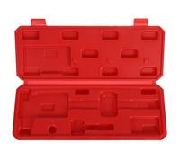 MUCKLILY Scatola Portatile per Calibro a Corsoio 0-200 MM in Plastica Resistente Rossa Custodia Protettiva per Strumenti di Misura Contenitore Leggero per Trasporto e Stoccaggio del