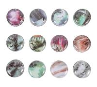 MUCKLILY Scatole di Latta Rotonde per Candele 12 Pezzi Coperchio in Metallo, Contenitori Vuoti per Candele Profumate, Barattoli Sigillati per Aromaterapia e Decorazione Casa, Stile Casuale