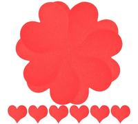 MUCKLILY Set 100 Biglietti D'auguri a Forma di Cuore in Carta Spessa Rossa e Dorata, Biglietti Vuoti per Messaggi Creativi, Decorazioni Festive e Lavoretti Fai da Te