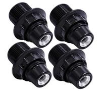 MUCKLILY Set 4 Pezzi Portalampada E14 in Plastica Robusta, Base Di Ricambio Per Lampade Domestiche, Parti Per Apparecchi Di Illuminazione, Installazione Facile in Cucina e Camera Da Letto