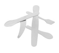 MUCKLILY Set 5 Mini Cucchiai per Cosmetici in Acciaio Inossidabile 304, Spatole Riutilizzabili per Crema Viso, Maschera e Contorno Occhi, Strumenti di Bellezza Compatti per Uso Quotidiano