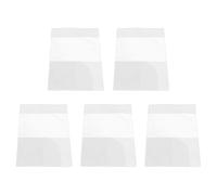 MUCKLILY Set 5 Pezzi Copertura Passaporto Trasparente in Pvc, Portafoglio Porta Passaporto Portatile per Viaggi e Documenti Personali