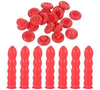 MUCKLILY Set da 20 Tappi Salva-Mastice in Lattice Tappi Sigillanti per Tubi di Calafataggio Protezione per Punte Salva-Calafataggio per Lavori di Sigillatura e Costruzione Domestica