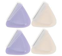 MUCKLILY Set da 4 Pezzi di Rasoi per Sopracciglia in Acciaio Inossidabile Manico Abs, Epilatore Viso Donna Compatto per Rifinitura Sopracciglia e Rimozione Peli Facciali