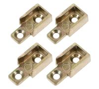 MUCKLILY Set da 4 Piastra di Bloccaggio in Lega di Zinco per Finestra a Battente Ferramenta di Sicurezza in Metallo Asta di Collegamento Protezione Robusta per Serratura e Miglioramento