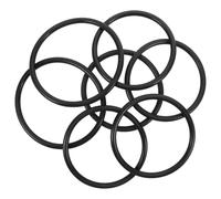 MUCKLILY Set da 7 Anelli in Gomma Nera per Ciotole Musicali, Antiscivolo e Portatili, Accessori per Meditazione e Protezione della Ciotola Tibetana
