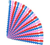 MUCKLILY Set Di 20 Bigodini a Spirale in Plastica Leggera, Per Permanente e Styling Ricci Retrò, Adatti a Parrucchieri e Uso Casalingo, Compatti e Facili Da Trasportare, 6,1 x 0,39 x 0,39 p
