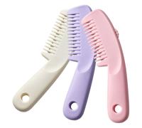MUCKLILY Set di 3 Pettini Professionali da Barbiere per Taglio e Diradamento Chioma Spessi e Sottili Strumento per lo Styling e Modellatura Attaccatura Kit per Uso Domestico e Viaggi