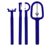 MUCKLILY Set di 4 Esercizi per la Punta della Lingua Blu Allenatore della Mascella per e Adulti Strumento per Esercizi Muscolari Orali e Riabilitazione del Linguaggio Portatile