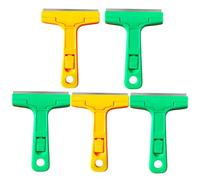 MUCKLILY Set Di 5 Pezzi Per La Pulizia Efficiente Raschietto Per Coltello Per Marmo Spatola Per Stucco Da Muro Strumento Per Fughe Di Bellezza Manico in Plastica Robusta Colore Casuale