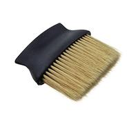 MUCKLILY Spazzola da Parrucchiere Spolverino per Collo Spazzola da Salone in Nylon con Manico Nero per Taglio Chioma Professionale Uso Barbiere e Salone
