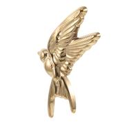 MUCKLILY Spilla a Forma di Volatile Vintage in Metallo Dorato Spilla da Donna Leggera Motivo Rondine Classico Accessorio Versatile per Giacche e Tailleur Regalo Gioielli per Anniversari