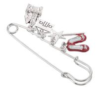 MUCKLILY Spilla Elegante da Donna a Tema Magico Castello e Scarpetta da Ballo, Spilla Vintage in Metallo Lucido, Accessorio Decorativo per Cappotti, Abiti e Borse, Regalo Raffinato per