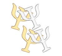 MUCKLILY Spille Simbolo Psicologia in Lega Set da 4 Pezzi Dorato e Argento Spilla Decorativa per Abbigliamento Regalo per Donne e Ragazze Accessorio Elegante per Feste e Ricorrenze