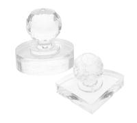 MUCKLILY Stampo in Acrilico per Ombretto 2 Pezzi, Strumento per Pressatura e Riparazione Makeup, Mold per Cosmetici Riutilizzabile