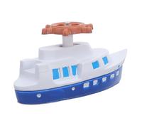 MUCKLILY Statua Decorativa Barca a Vela in Resina Blu Scuro, Ornamento da Scrivania Nautico Mediterraneo per Arredamento Casa e Centrotavola Stile Mare