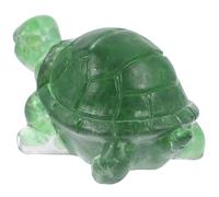 MUCKLILY Statua in Cristallo Naturale a Forma Di Testuggine Decorazione Da Tavolo Artigianato in Cristallo Figura Di Testuggine