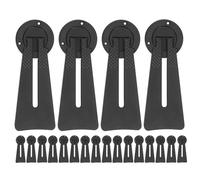 MUCKLILY Supporto per Cornici da Tavolo in Plastica Nera, Cavalletto Posteriore per Cornici Orizzontali e Verticali, Set da 20 Pezzi per Esposizione di Foto, Opere D’Arte e