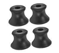 MUCKLILY Supporto per Diapason in Gomma Nera 4 Pezzi, Base Gommata Portatile per Accordatura Musicale e Terapia del Suono