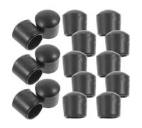 MUCKLILY Tappi Adatti per Aste Standard da 16mm per Aste Calcio Balilla 16 in Pvc Nero , Design , Facile da Usare e Tavolo Calcio Balilla