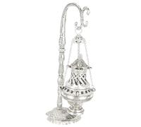 MUCKLILY Turibolo Per Incenso Chiesa 4 Pezzi Croce Turibolo Chiesa Cristiana Porta Incenso Fragranza Ornamento Aroma Bruciatore Retro Turibolo Piccolo Supporto Ornamento Da Tavolo Lega La Croce